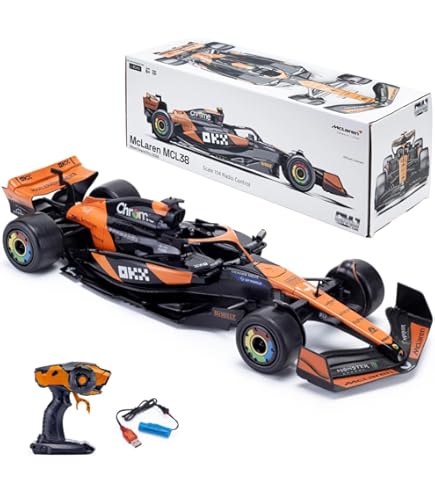 Formule 1 miniatuurauto compatibel met MCLAREN F1 Team MCL38 Orange L