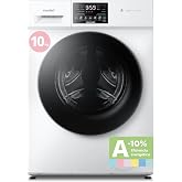COMFEE ' Washing Machine 22 lbs Class A-10% 1400RPM BLDC Motor White | Hygienic Steam, Woolmark Certified, LED Touch Panel, 1