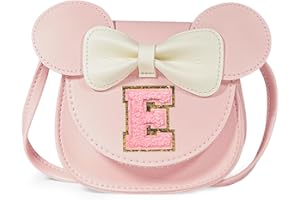 Bliceon Girls Handbag, Personalized Kids Purse, Little Mouse Ears Pink Wallet – Toddler Gift, Birthday Gift for Girls Ages 3-8 Years Old