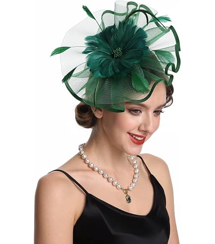 Cerchietto Con Piume E Nastro Oro Per Matrimonio | Fascinator Da Sposa O Ospite | Rosso E Oro - 3