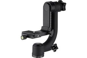 Selens Professional Heavy Duty Metal 360 Degree Panorama Gimbal Tripod Head for Digital Camera DSLR Animal Sports Outdoor Photography Tripod Head with Quick Release Plate 1/4 Inch Thread