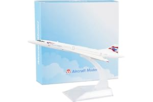 Busyflies Airplane Model Die cast Planes 16cm British F-BVFB Concorde Model 1:400 Alloy Model for Collection