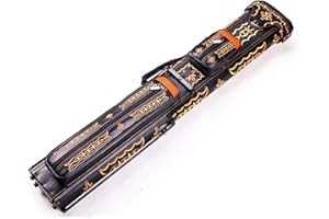 SUDSTY YRU Snooker Funda de Taco de Billar, 1/2 Articulación 83cm Bolsa De 6 Agujeros con Correa For El Hombro Y Bolsillo