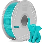 ELEGOO Basic PLA Filament with Reusable Spool 1.75 1kg Turquoise Green | Reusable Spool, Dimensional Accuracy +/- 0.03mm, for