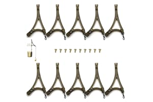 ‎PIBER 10 Stück Anti Tangle Set, Abstandshalter zum Karpfenangeln Rigs, Karpfenhaken Rig, Anti Tangle Sleeves, Keine Verwicklung, kein Verheddern, nutzbar mit Angelblei, 1er Pack (10 Stück)