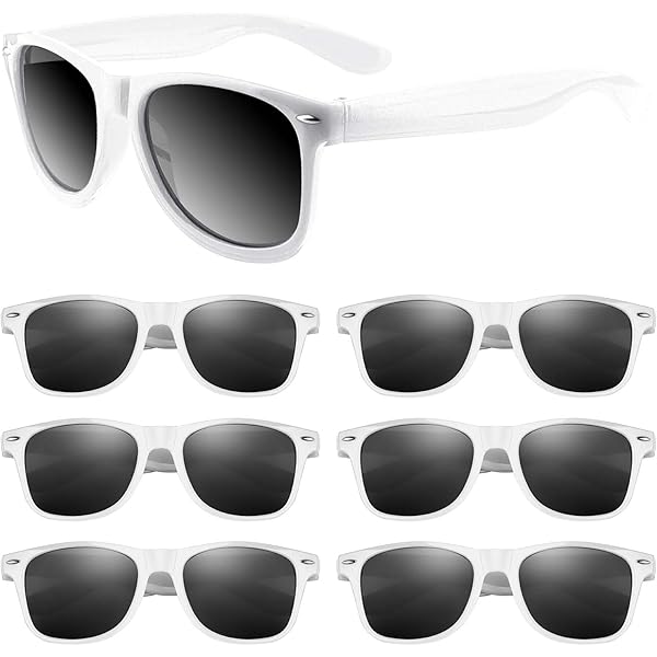 Lot De 10 Lunettes De Soleil Vintage Noires – Forme Carrée, Légères, Pour Femmes, Hommes Et Enfants !