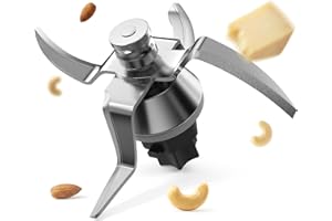 Siegvoll Couteau pour Thermomix TM31 en acier inoxydable, lame pétrisseuse, pièce de rechange, pour broyer et hacher, accessoires compatibles Vorwerk Thermomix