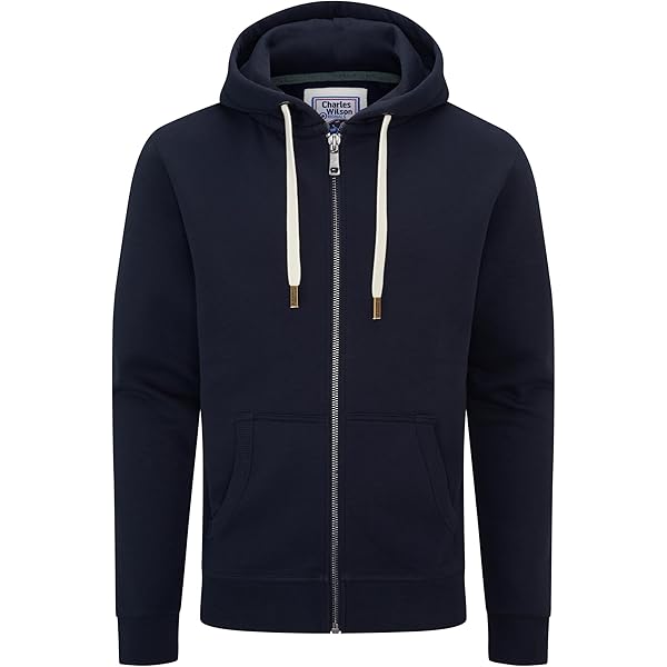 Felpa Con Cappuccio Uomo Charles Wilson - Misto Cotone Con Zip - Foto 4