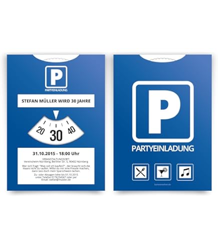 Whisky Einladungskarten 10 Stück - Geburtstagseinladungen Als Flaschenetikett