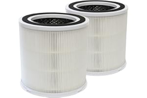 PUREBURG Replacement Filters Compatible with FRESHDEW JOWSET AP301 AP302 AP303 & DAYETTE AP301& Airrobo AR400 Air Purifiers,2-Pack H13 4-Stage Filtration
