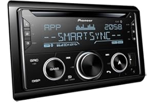 Pioneer FH-S720BT 2-DIN CD Tuner with Bluetooth, multi colour illumination, USB, Spotify, Pioneer Smart Sync App and compatible with Apple and Android devices.
