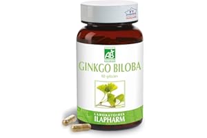 Laboratoires Ilapharm - GINKGO BILOBA BIO - Performances cérébrales -Flacon de 60 gélules