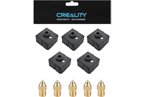 KOYOFEI Creality 5PCS 0.4 mm Nozzles and Silicone Socks for Ender 3 V2 Neo, CR-6 SE, Ender 3 Neo, Ender 3 Max Neo FDM 3D Printers