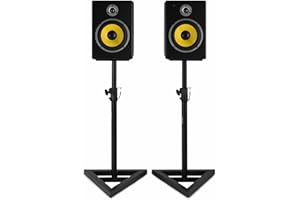Vonyx Set de 2 Pieds d'Enceintes de Monitoring Réglables
