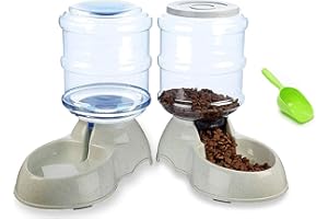 Aspiree Pet Feeding Solution Automatic Cat & Dog Cafe Feeder And Water Dispenser in Set with Food Scoop - Ito Rocky 6-Meal Automat.