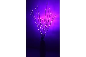 Fantasee Lot de 3 branches de sapin lumineuses de décoration à LED (76 cm)