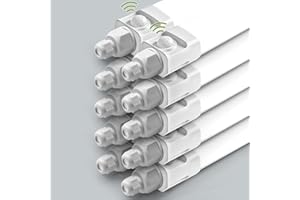 ‎BULING Buling 10er LED Feuchtraumleuchte 60cm Mit Bewegungsmelder, 18W 1800LM 4000K Sensor Deckenleuchte, Linkable Werkstattlampe, Wasserfest IP65 Wannenleuchte für Garage Balkon Keller Flur Treppe