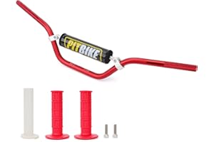 WEIYINGSI 7/8" 22MM Handlebar + Foam Pad + Grips Compatible with CRF YZF KXF KLX RMZ DRZ Pit Dirt Bike Motocross