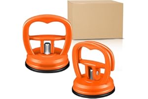 ALASMOYER Beulenzieher Auto, 2 StüCk Beulen Reparaturset Auto,FüR die Reparatur Von Autodellen, Glas, Bildschirm, Fliesen und Das Bewegen Von GegenstäNden, Orange