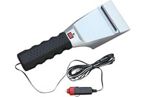 BEXDUG Grattoir À Voiture, Grattoirs À Glace Électriques Pour Pare-brise Voiture Pelle À Neige Chauffée Accessoires Voiture D'hiver, Outils Nettoyage Dégivrage Pare-brise, 12 V