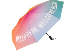 Fisura – Ombrello pieghevole originale da viaggio automatico antivento. Accessorio compatto per donna e uomo, resistente e leggero. Diametro aperto 96 centimetri.