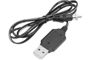 Dilwe Cavo di Ricarica per Auto RC, Cavo di Ricarica USB per Auto RC con Connettore Maschio USB e Candeletta Ad Incandescenza