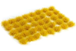 Jucoci Grass Tufts Static Miniature Grass Tufts Model Grass (Bluish-Yellow)