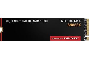 WD_BLACK SN850X NVMe SSD 2TB (Fino a 7.300MB/s in lettura, fino a 6.600MB/s in scrittura, M.2 2280, PCIe Gen 4, SSD ad altre Prestazioni per Gaming) POWERED BY SANDISK