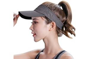 JIAHG Unisex Reise Sonnenhut Sommerhut Damen Visor Cap Kappe Herren Schirmmütze Schnell-Trocknend Outdoor Sonnenblende Sonnenschild Strand Golf Tenniskappe