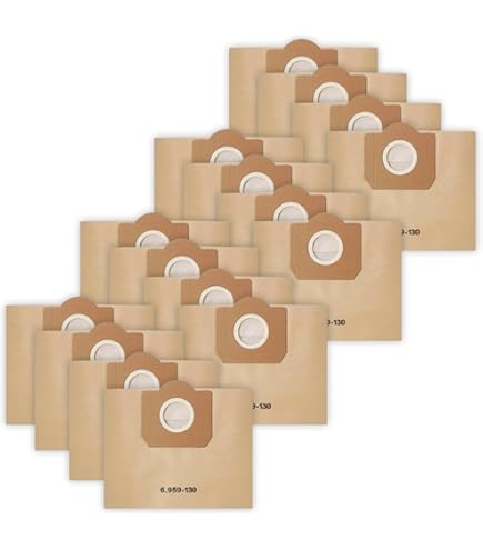 Lot De 10 Sacs Droits Aspirateur Pour WD3 WD2, Compatible Avec WD6 WD5 Wd4 Wd3200 Wd3500p A2204 A2534 Se4001 Se4002 Se5 100 Se6 100 Papier Kraft 98354786