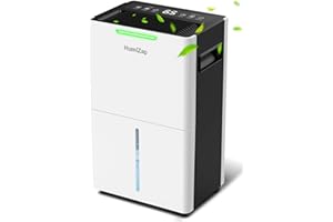 HUMIZAP Dehumidifiers for Home Damp, Compressor Dehumidifier with Laundry Dry, Digital Humidity Display, Ultra-quiet, Energy-efficient, Continuous Drainage and 24 Hour Timer, Ideal for Damp, Laundry Drying