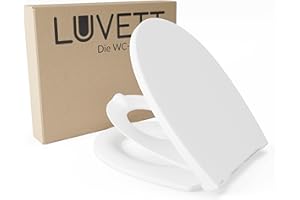LUVETT® Toilettensitz Kinder C490 Family WC-Sitz universal mit Kindersitz-Einlage, Toilettendeckel mit SoftClose Absenkautomatik für Kinder & Erwachsene abnehmbar (Weiß)