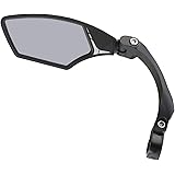Mirage - Specchietto retrovisore per bicicletta e bici elettrica, con vetro leggermente sfumato, specchio regolabile, con cli