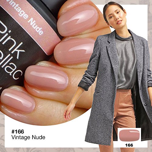Pink Gellac Gel-Nagellack, Farbe 166 Vintage Nude, UV-/LED-härtend, 15 ml - 4