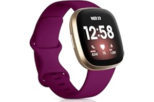 Oielai Cinturino Compatibile con Versa 4/Fitbit Versa 3/Fitbit Sense 2/Fitbit Sense, Cinturini di Ricambio in Silicone Sport Compatibile con Versa 3/Versa 4/Sense/Sense 2