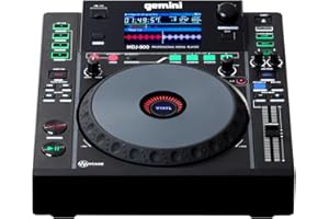 Gemini Sound MDJ-900 - Professioneller USB-Media-Player mit großem 8-Zoll-Bildschirm und berührungsempfindliches Jog-Rad