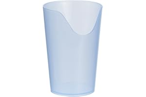 HOMECRAFT Sammons Preston Nosey Cup, Cut Out Drinking Glass for Stable and Fixed Drinking Position, Functional Translucent Drink Cups for Medical Patients, Transparent Cups for Drinking, 4 Ounces