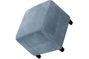 JORTUIO Ottomane Fußhocker Schonbezug Hockerbezug Quadratisch 40x40/50x50/60x60 Stretch Samt Husse für Fußhocker Ottomanischer Hocker-Bezug Überzug Hocker Protector Waschbar ( Color : #18 , Size : 60x60x40cm