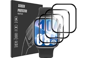 Pollachi Ochraniacz ekranu do Huawei Watch Fit 4 (nie pasuje do Fit 4 pro) PMMA2 [3 sztuki] folia ochronna ze szkła hartowanego, odporna na zarysowania, bez pęcherzyków powietrza, folia ochronna