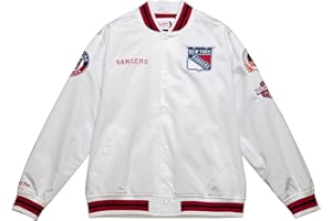 Mitchell & Ness NBA Hometown LW Satin Jacket, White