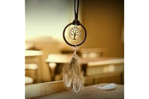 Demiawaking 3Pcs Traumfänger mit Federn Auto Dreamcatcher Deko Handwerk Geschenk