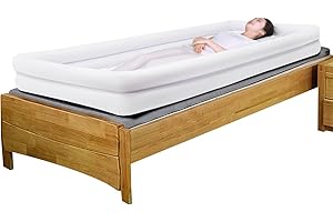 Donened Vasca da bagno gonfiabile, Bagno a letto ausiliario con sacchetto d'acqua e pompa ad aria per anziani incinte disabili ecc