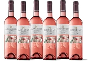 Baron De Ley Rosado, Vino rosado DOC Rioja, Variedad Tempranillo y Garnacha, Fresco y afrutado, Caja 6 botellas, 750 ml