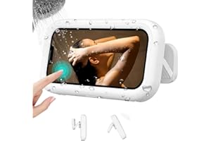 PKQTOP Support de téléphone portable de douche pour Samsung Galaxy S24 S23 S22 S21 S20 FE S10 S9 S8 S7 S6 Support mural étanche pour iPhone 15 14 13 12 11 Pro x XS max 7 8 6 xr 5 4