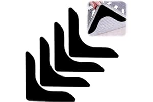 Aeipou Anti-Slip Rug Underlay Grippers, Washable Reusable V-Shape Non-Slip Underlay for Wooden Laminate and Carpeted Floors Prevents Curling and Keeps Rugs in Place