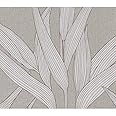 As Creation Hygge Scandinavian Leaf Pattern Textured Linen Effect Wallpaper 631231
