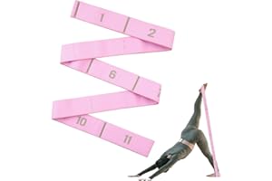 SCROLIEY Elastico Fasce di Resistenza,Yoga Stretching Band, Fitness Elastici e bande Yoga per Pilates, Fitness, Stretching, Allenamento, Danza