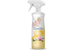 COCCOLATEVI Essenza per Ambienti Vaniglia e Magnolia 750 ml Profumatore per Ambienti, Armadi, Cassetti, Automobile, Deodorante Ambiente, Profumo casa, Detergente Superfici, Antipolvere