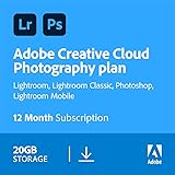 Adobe Creative Cloud Photography plan 20GB: Photoshop + Lightroom | 1 Year | PC/Mac | Download