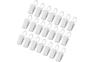 SZCXDKJ Confezione Da 30 Clip Per Tende Bianche In Acciaio Inox, Per Feste, Decorazione Domestica, Foto, Artigianato Artistico E Attività Per Interni Ed Esterni